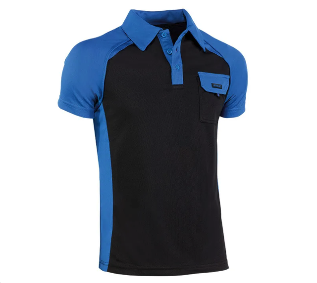 Polo Coolway JUBA mod. 994  TOP RANGE  Negro / Azul