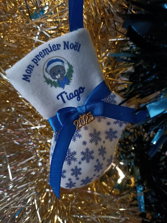 🎄 Décoration de sapin personnalisée – Mon Premier Noël