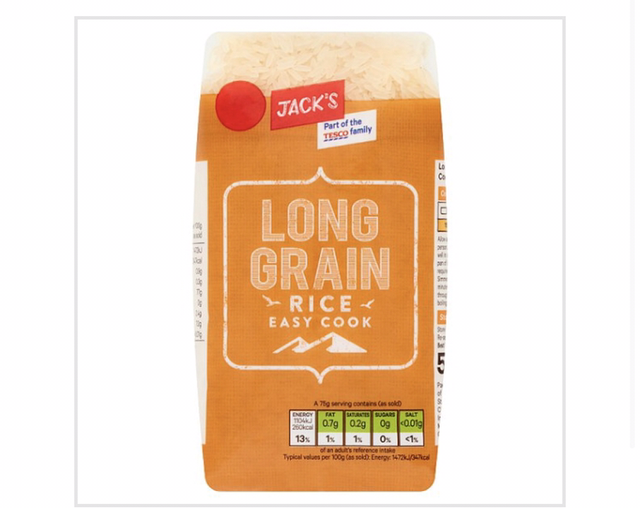 Rice, Jack's Easy Cook Long Grain Rice 500g