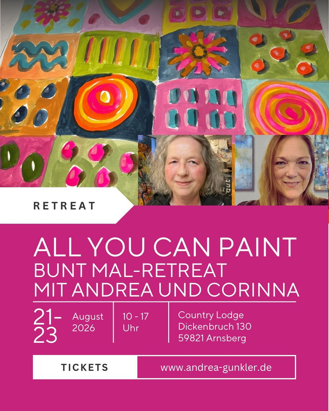 BUNT-Malretreat „All you can paint“ August 2026