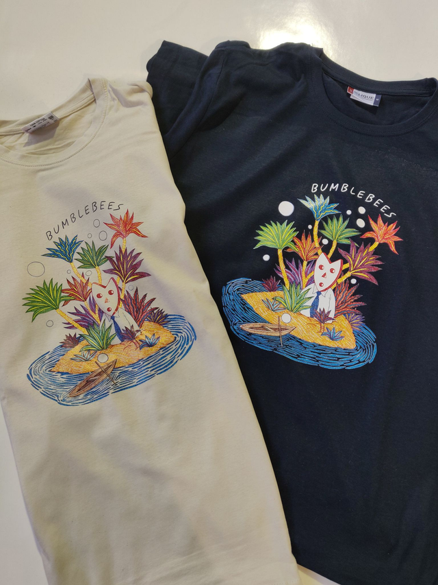 "Dancing Dots in the Dark" T-Shirt  White