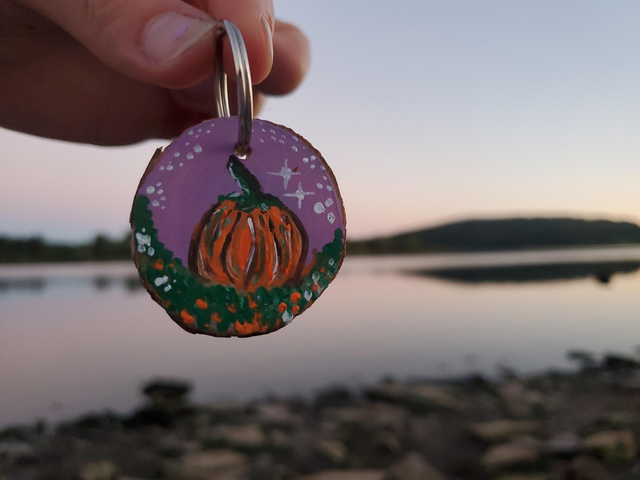 &quot;Pumpkin Patch&quot; Wood Slice