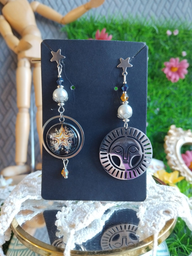 boucles d'oreilles étoile inca