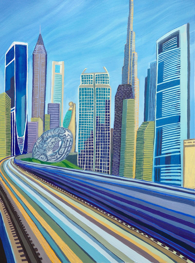 Downtown Dubai - original painting 