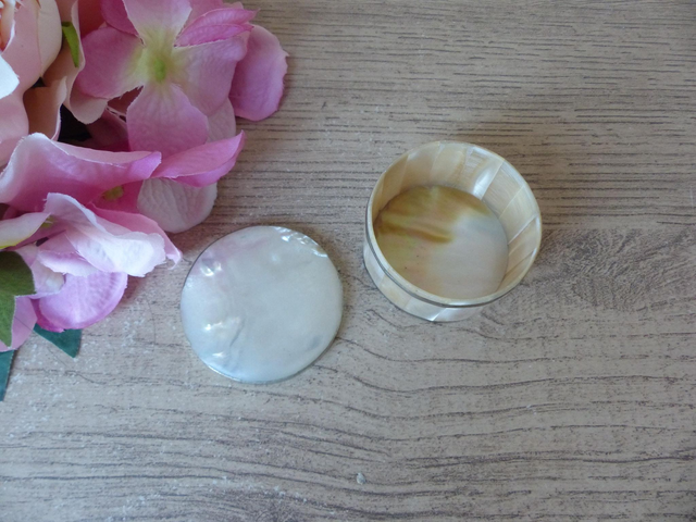 Boite à bijoux ronde en nacre métal couleur argent, pilulier coquillage, boite à bijoux vintage, boite à bagues alliances, tabatière, cadeau