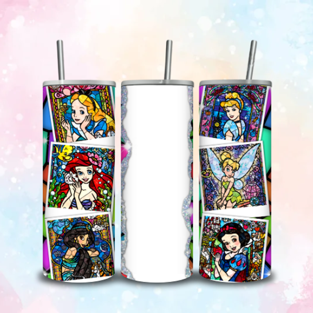 Tumbler Déchiré Vitrail Princesse