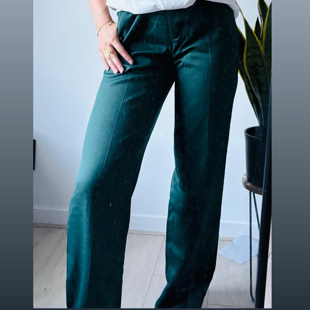 Donker groene pantalon 