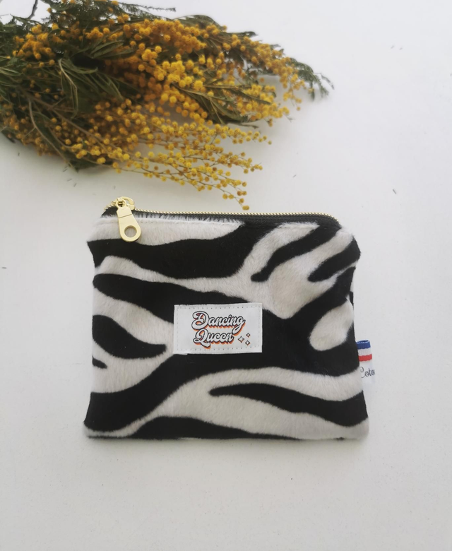 Pochette zébrée &quot;dancing queen&quot; 