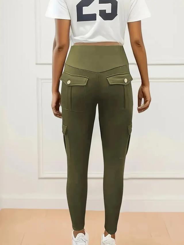 Women's Solid Color Butt Lifting Yoga Leggings