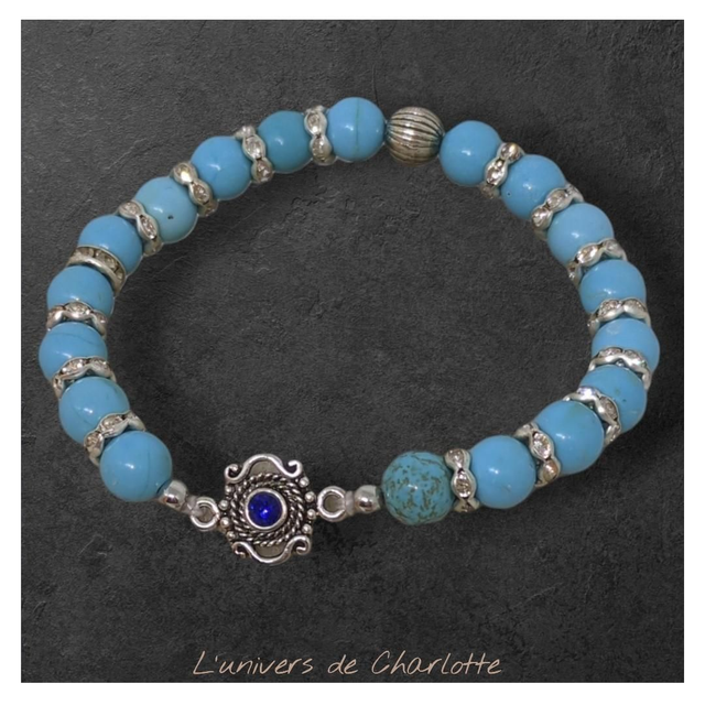 Bracelet "Turquoise*" 8mm BR-145