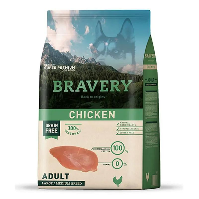 Bravery Pollo Adulto – 4Kg