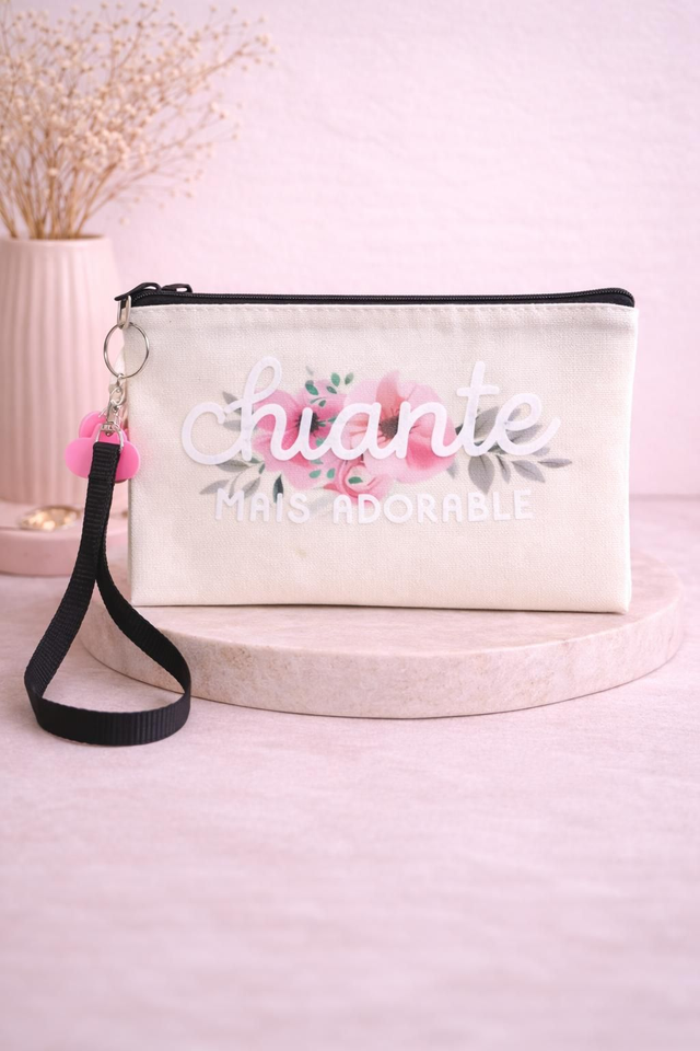 Pochette en toile “Chiante mais Adorable