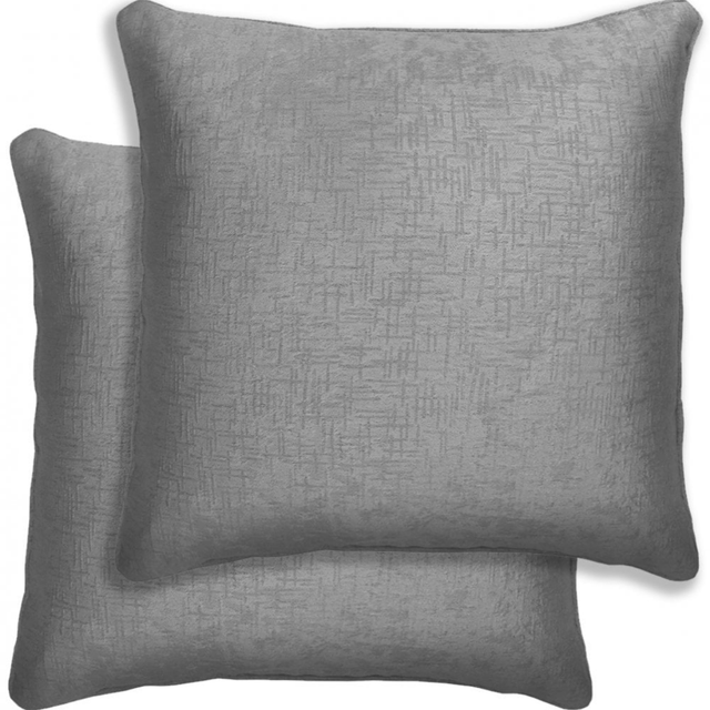 Enhanced Living Pair of Vogue Grey Cushion Covers - Cases Only