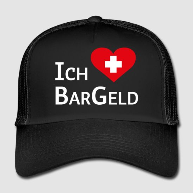 Cap «Ich liebe Bargeld»