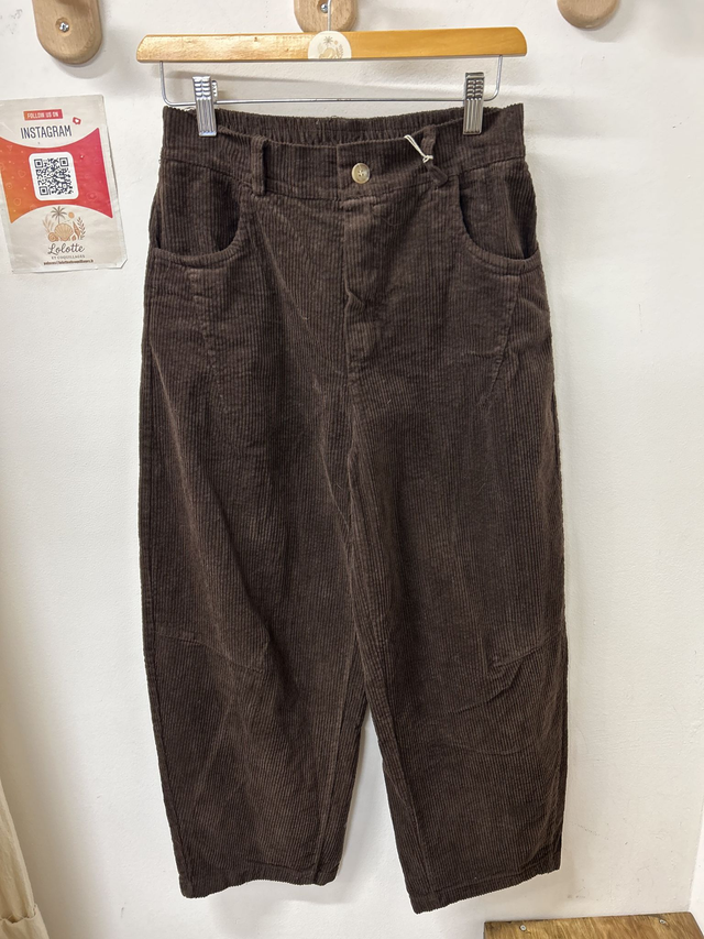 Pantalon velours boule cha choco