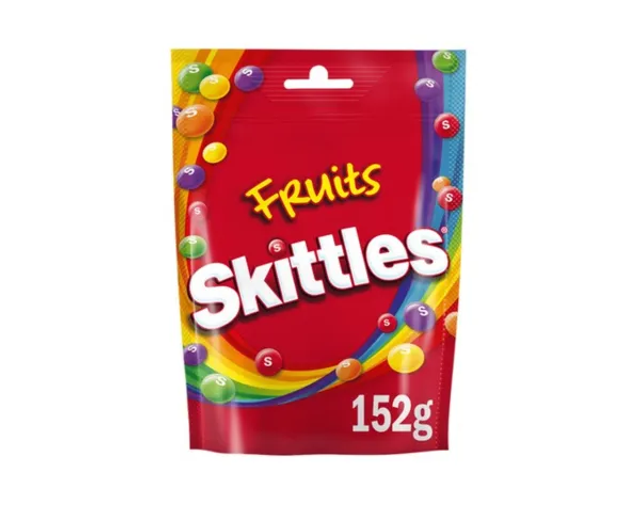 Skittles Chewy Sweets Fruits Pouch 152g
