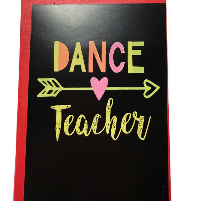 Dance teacher card