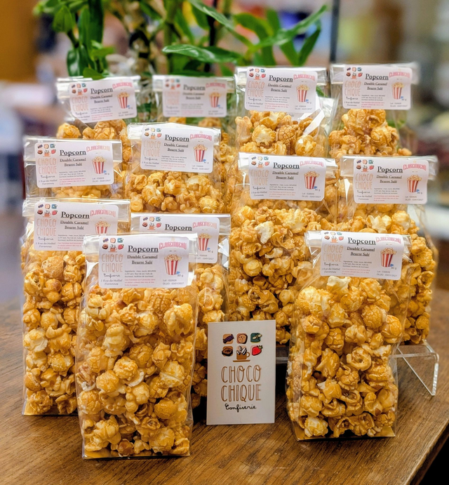 Popcorns Double Caramel Beurre Salé 80 g de chez Clarembeau
