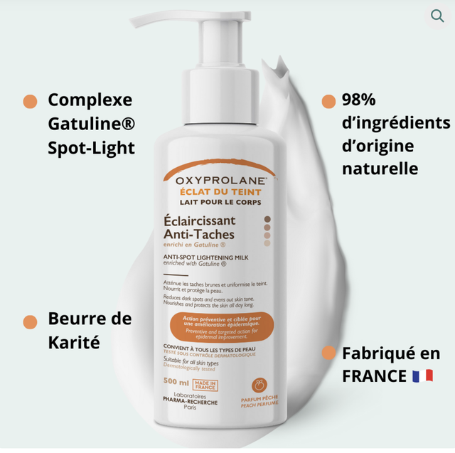 Lait éclaircissant anti-taches – éclat du teint