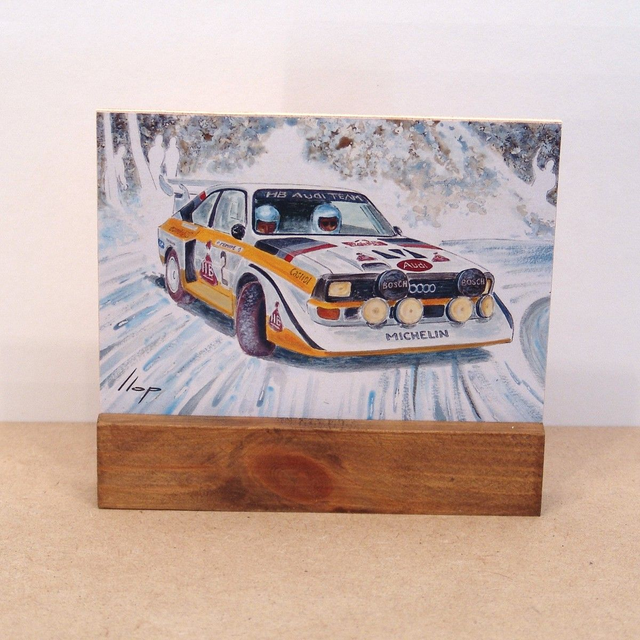 Artimotor pie vertical 14x13 - 1986 Walter Rohrl (Audi Sport) 4º R.Montecarlo