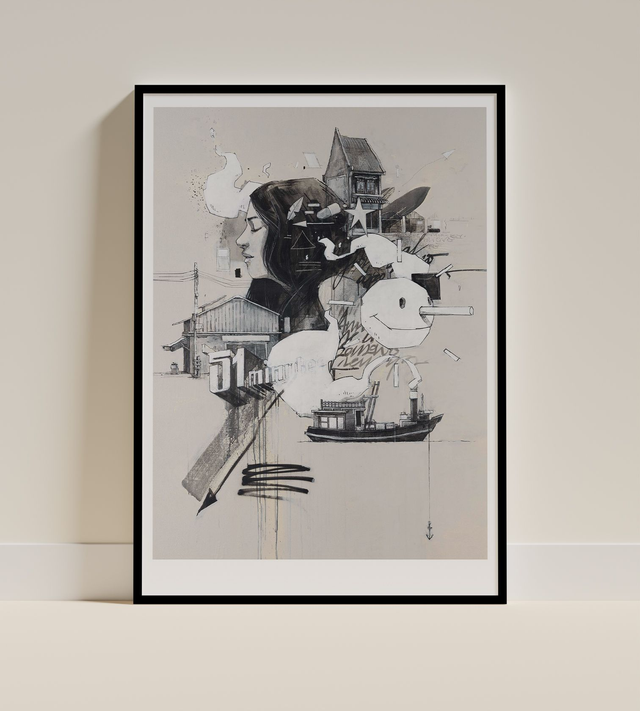 MORCKY - "51 minutes" - 50 x 70 cm 