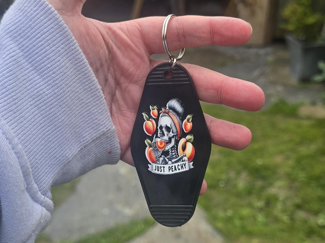 Just Peachy Keyring