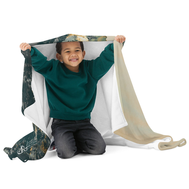 Riflessi d&#039;oro tra le nevi -  Coperta invernale