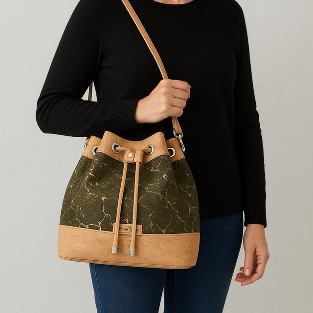 Sac seau « kaki doré »