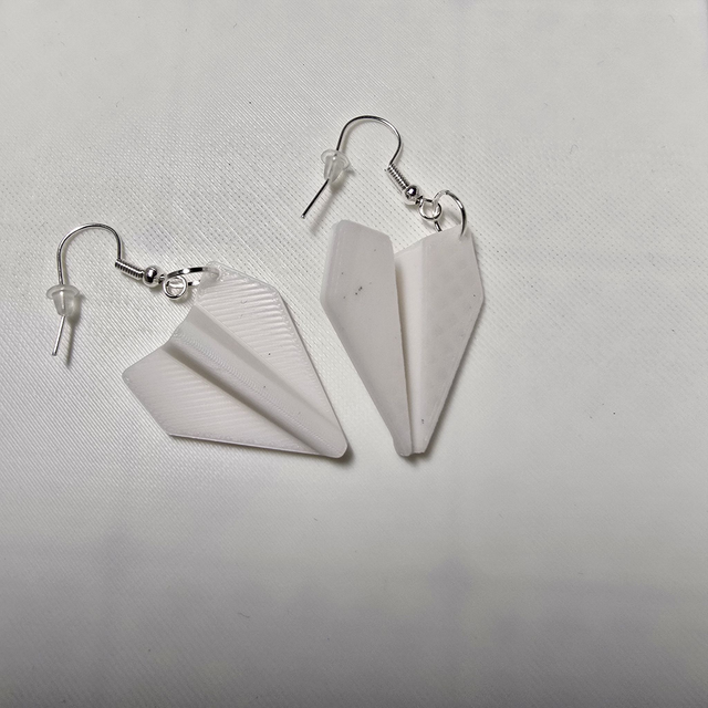 Boucles d'oreilles Avion de papier