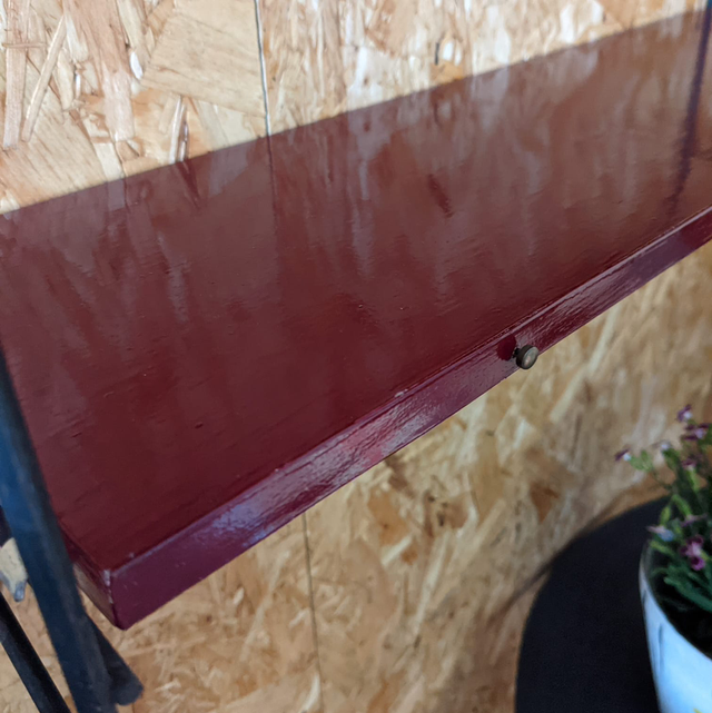 Etagère string planches bordeaux