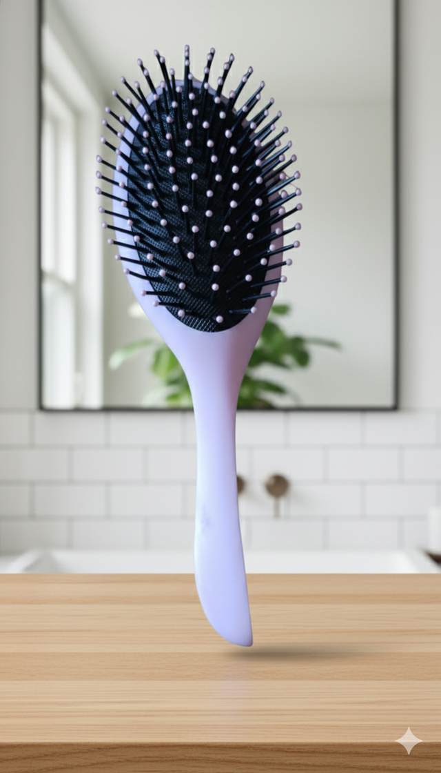 Brosse à cheveux violet clair