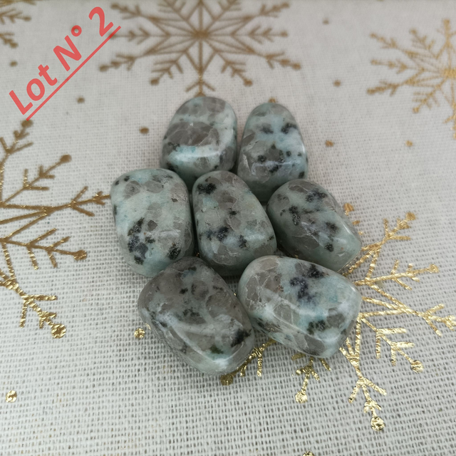 Jaspe Kiwi / Pierres Roulées / Lot N° 2