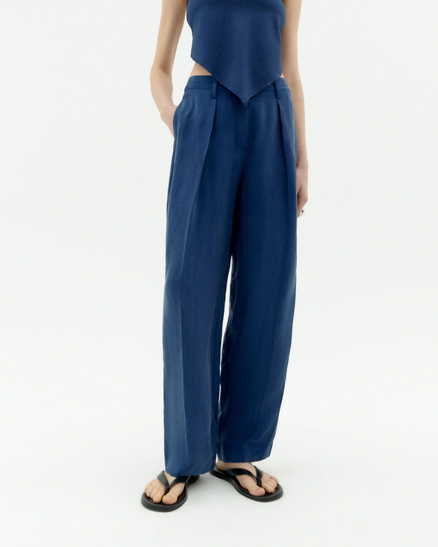 THINKING MU COBALT CIRILA PANTS
