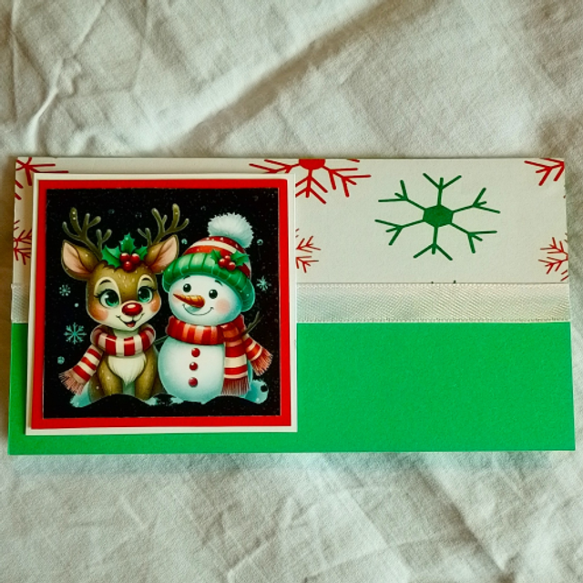 Handmade Personalised Cute Reindeer Christmas Card - 14 Designs