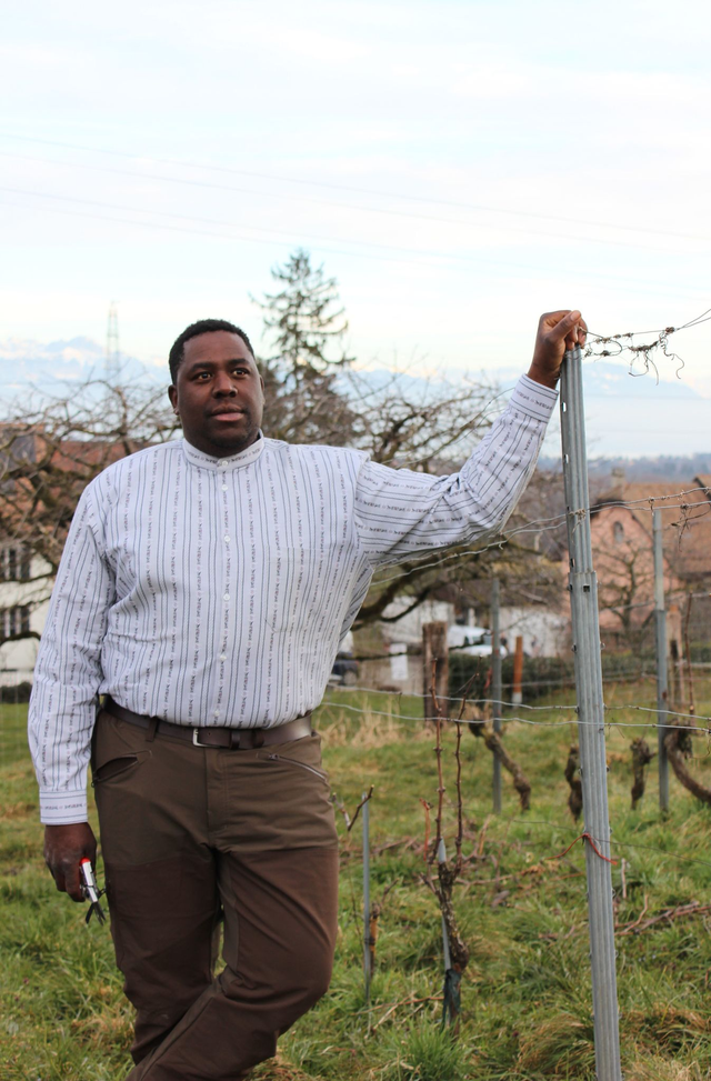 Chemise sans Col L.M Gris