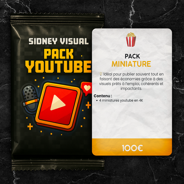 PACK YOUTUBE MINIATURE
