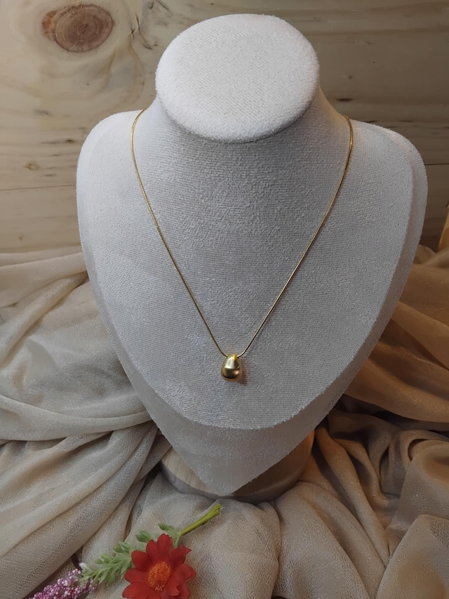 Collier goutte en acier inoxydable 