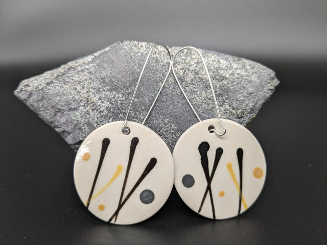 Boucles d'oreilles en céramique