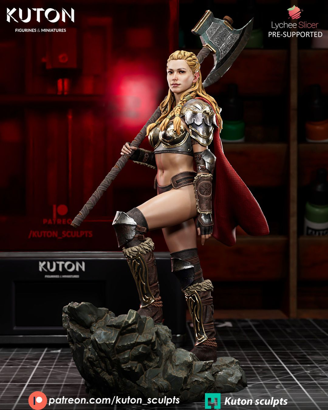 STATUE EYDIS THORNE série heroic fantasy