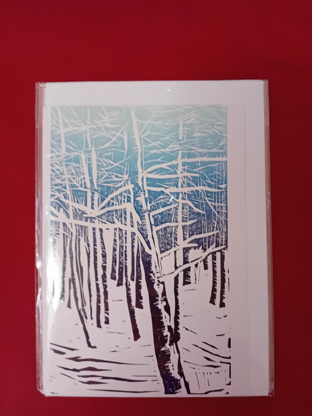 076 - Winter trees card - Jo Biggadike 