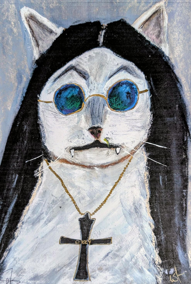Art Ozzy Cat Creative Cats by Wendy