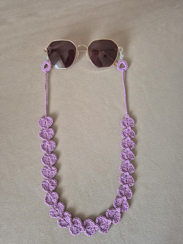 Cordon lunettes cœur 