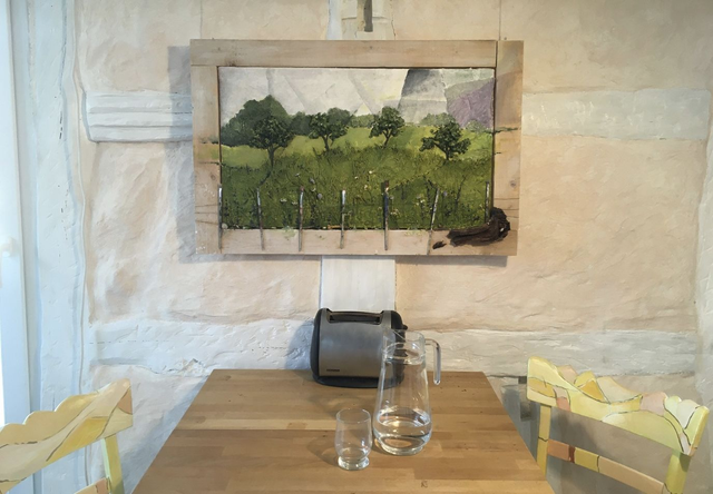 Acrylbild-Landschaftsimpression in Acryl „Frühlingswiese“