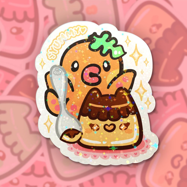 Sticker Holo ♡ Série Pudding