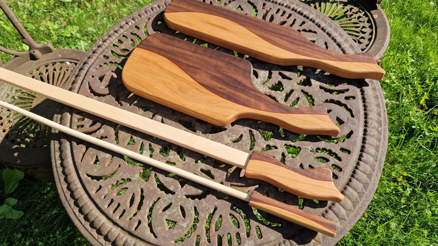 Set Paddles &quot;Wavey lines&quot; deluxe (3 kleuren)