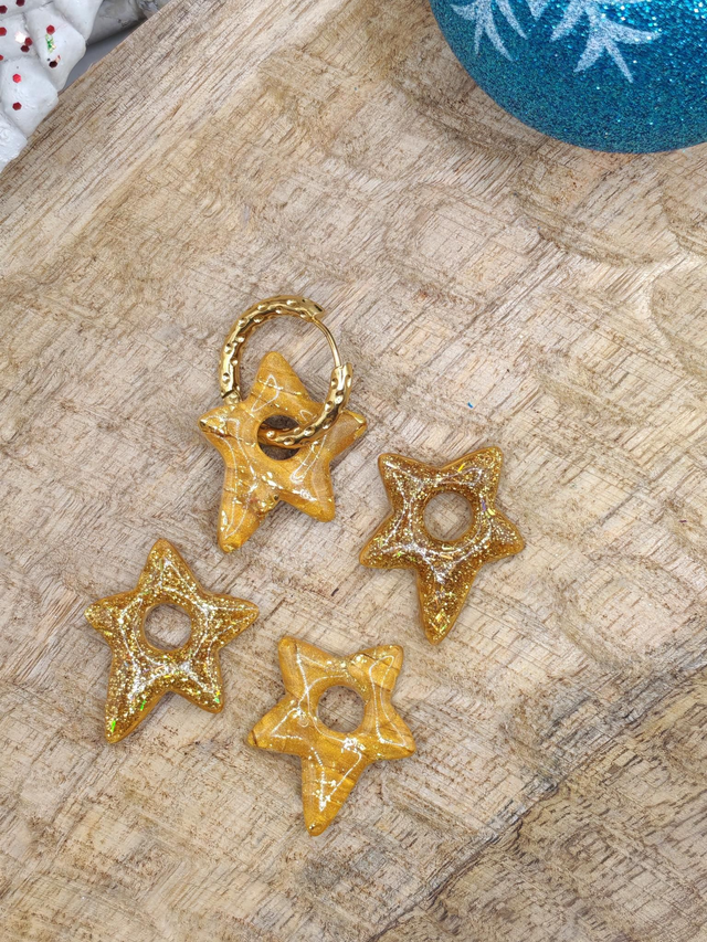 CHOUPETTES Star réversibles dorées feuilles d'or