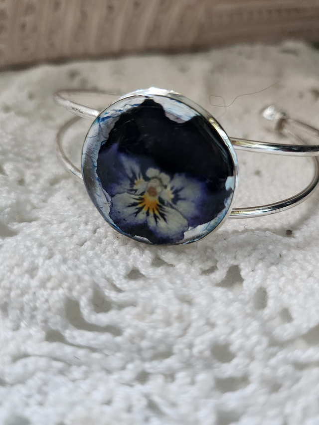 Bracelet pensée  argent