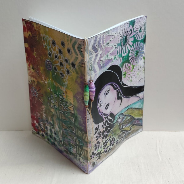 Carnet peint esprit romantique