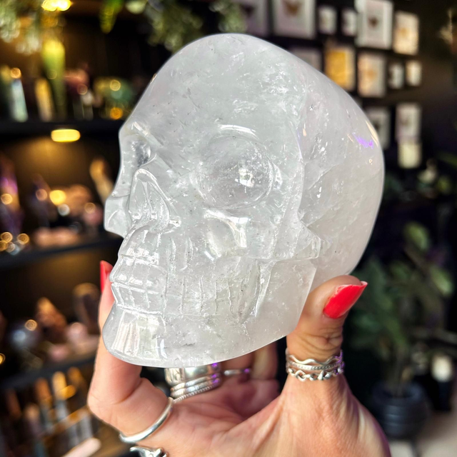 Large Clear Quartz Skull