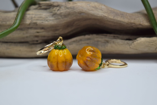 CRÉOLES CITROUILLES MONTURE OR